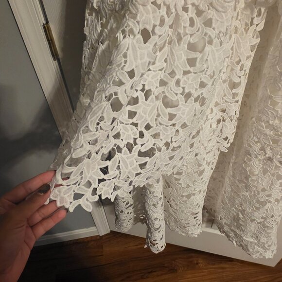 White Tiered Endless Rose Dress - Picture 4 of 6